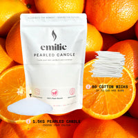 Orange Scented Pearled Candle