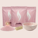 Unscented Coloured Trio 500g + Emilie Bol Halo Gift Set
