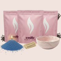 NEU! Emilie Perlenkerze – Beduftet // 750 g