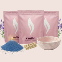 NEU! Emilie Perlenkerze – Beduftet // 750 g