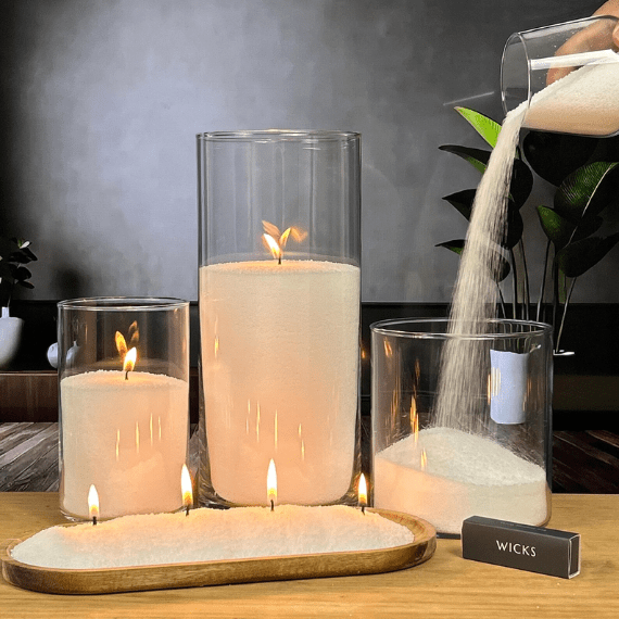 650g Pearled Candle Unscented - Subscribe & Save - Emilie Candle