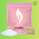 Unscented Pearled Candle