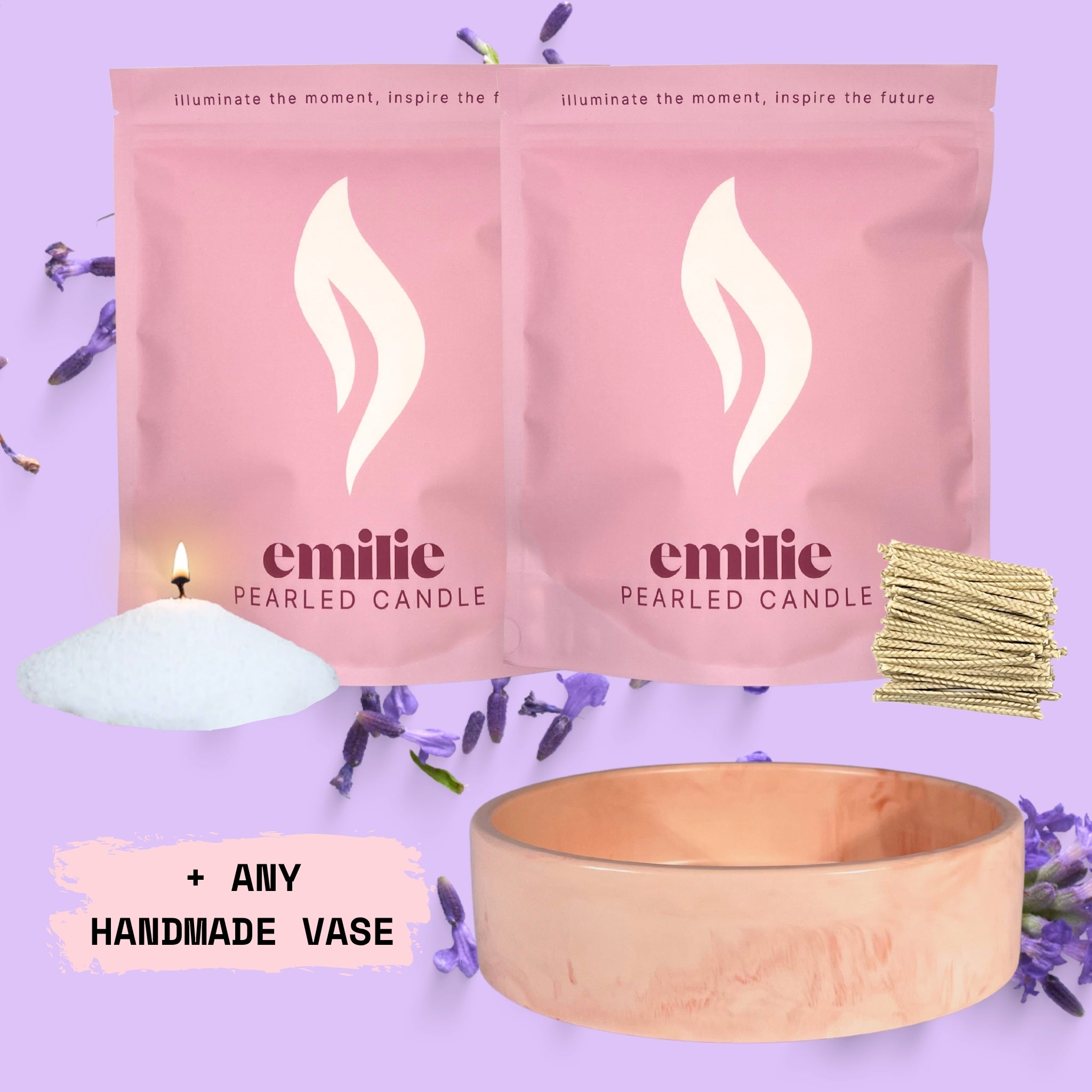 NOWOŚĆ! Emilie Pearled Candle - zapachowa // 750g