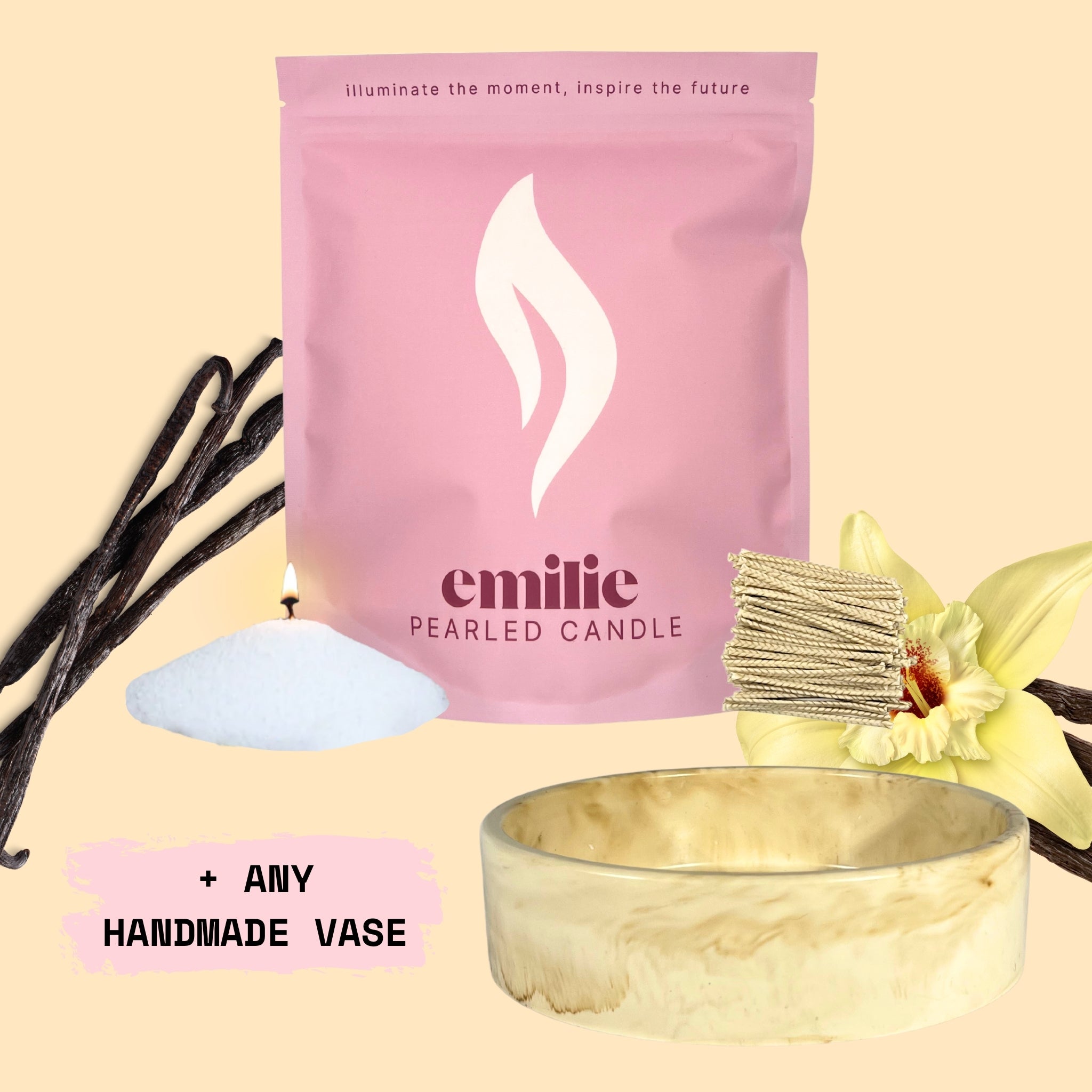 NOWOŚĆ! Emilie Pearled Candle - zapachowa // 750g