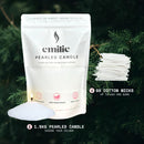 Cedarwood Scented Pearled Candle