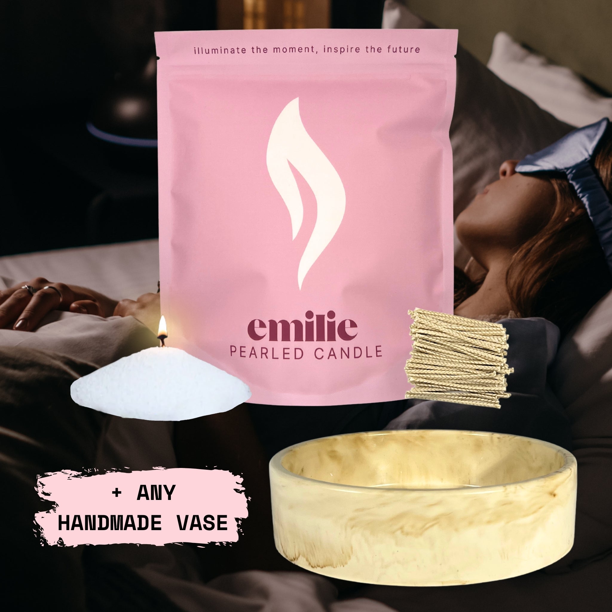NOWOŚĆ! Emilie Pearled Candle - zapachowa // 750g