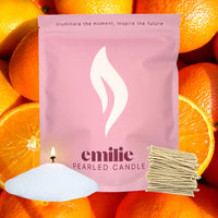 Orange Scented Pearled Candle