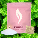 Peppermint Scented Pearled Candle