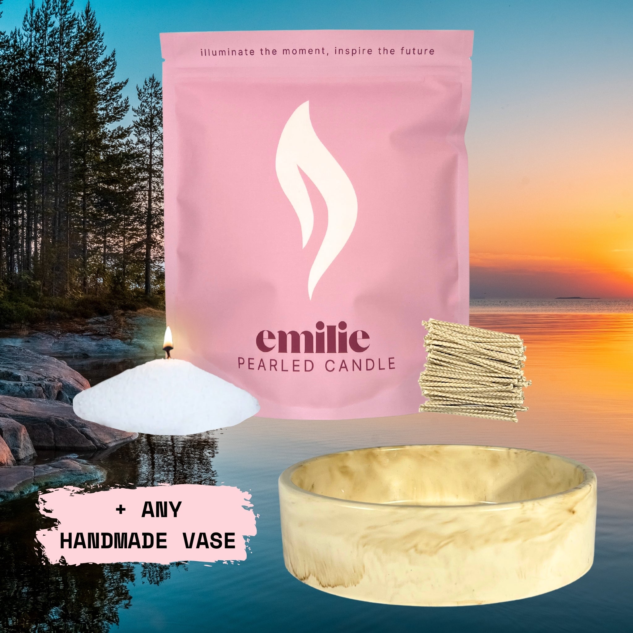 NOWOŚĆ! Emilie Pearled Candle - zapachowa // 750g