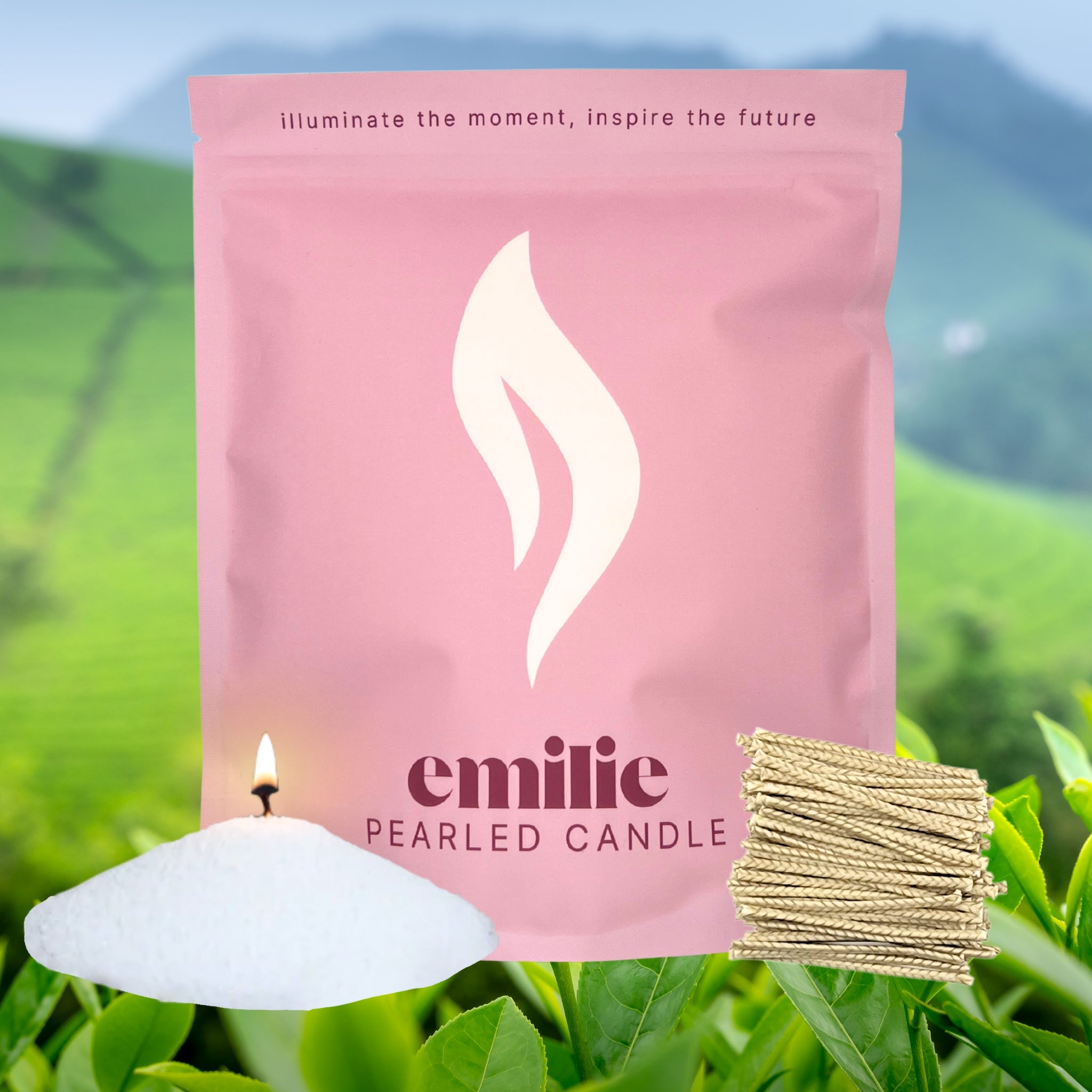 Tea Tree Scented Pearled Candle