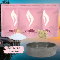 NEU! Emilie Perlenkerze – Beduftet // 750 g