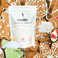 Gingerbread Scented Pearled Candle