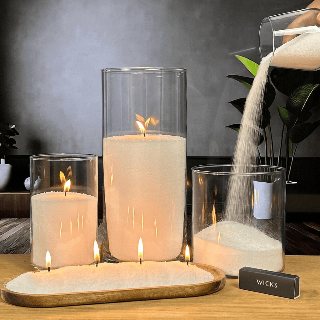 88.18 OZ Pearled Candle Unscented - Emilie Candle