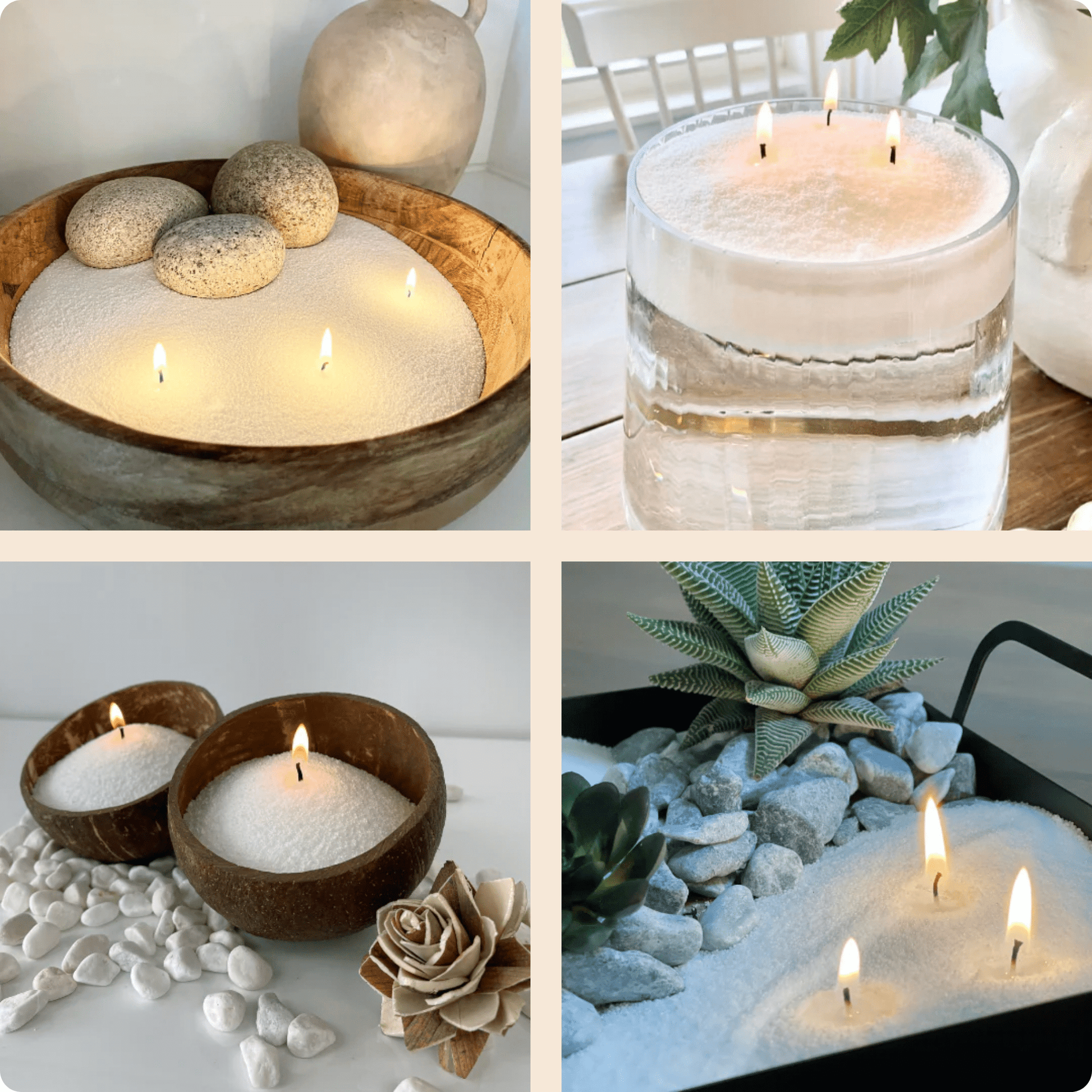 88.18 OZ Pearled Candle Unscented - Emilie Candle