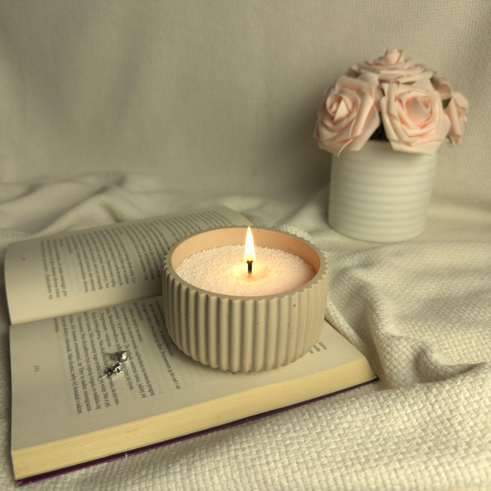 88.18 OZ Pearled Candle Unscented - Emilie Candle