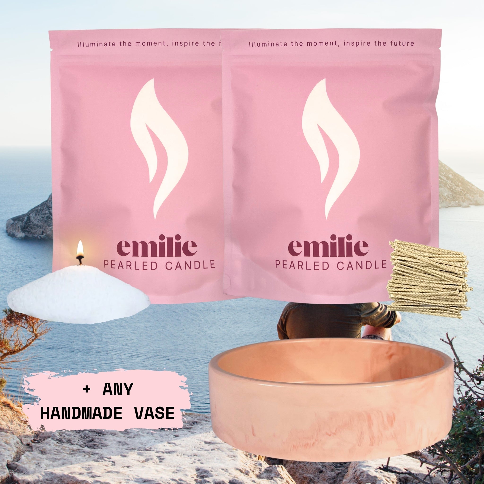 NOWOŚĆ! Emilie Pearled Candle - zapachowa // 750g