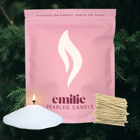 Cedarwood Scented Pearled Candle