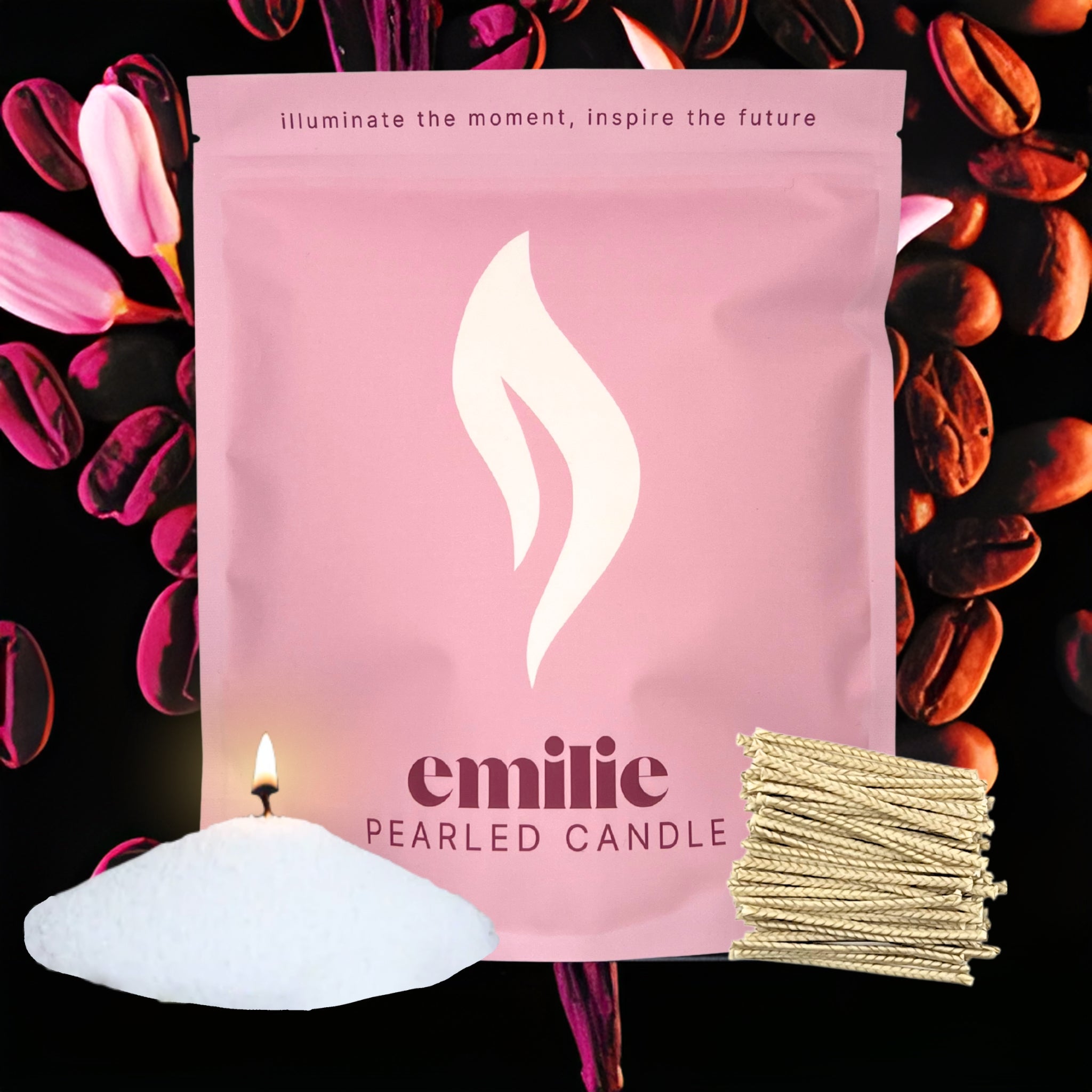 Noir Opium Scented Pearled Candle