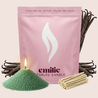 Vanilla Scented Pearled Candle