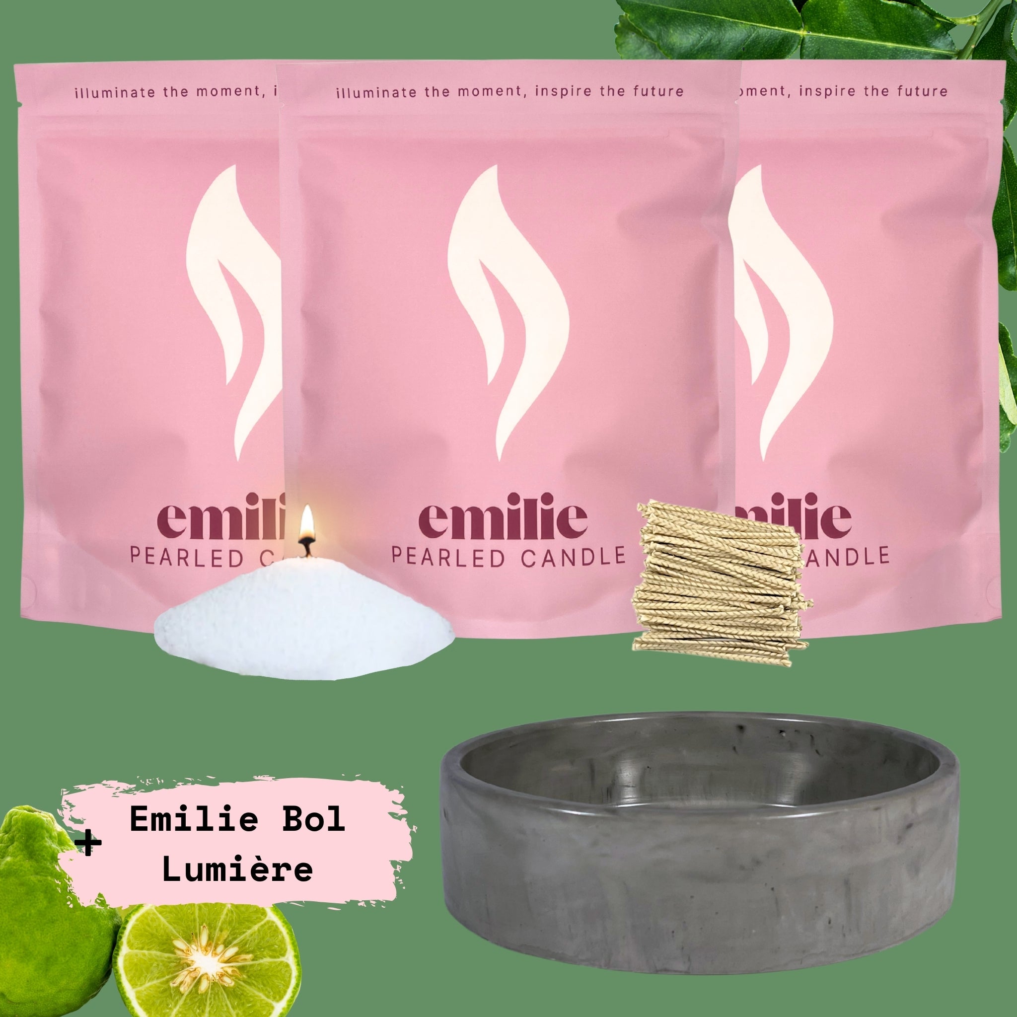 NEU! Emilie Perlenkerze – Beduftet // 750 g