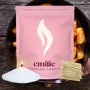 Apple & Cinnamon Scented Pearled Candle