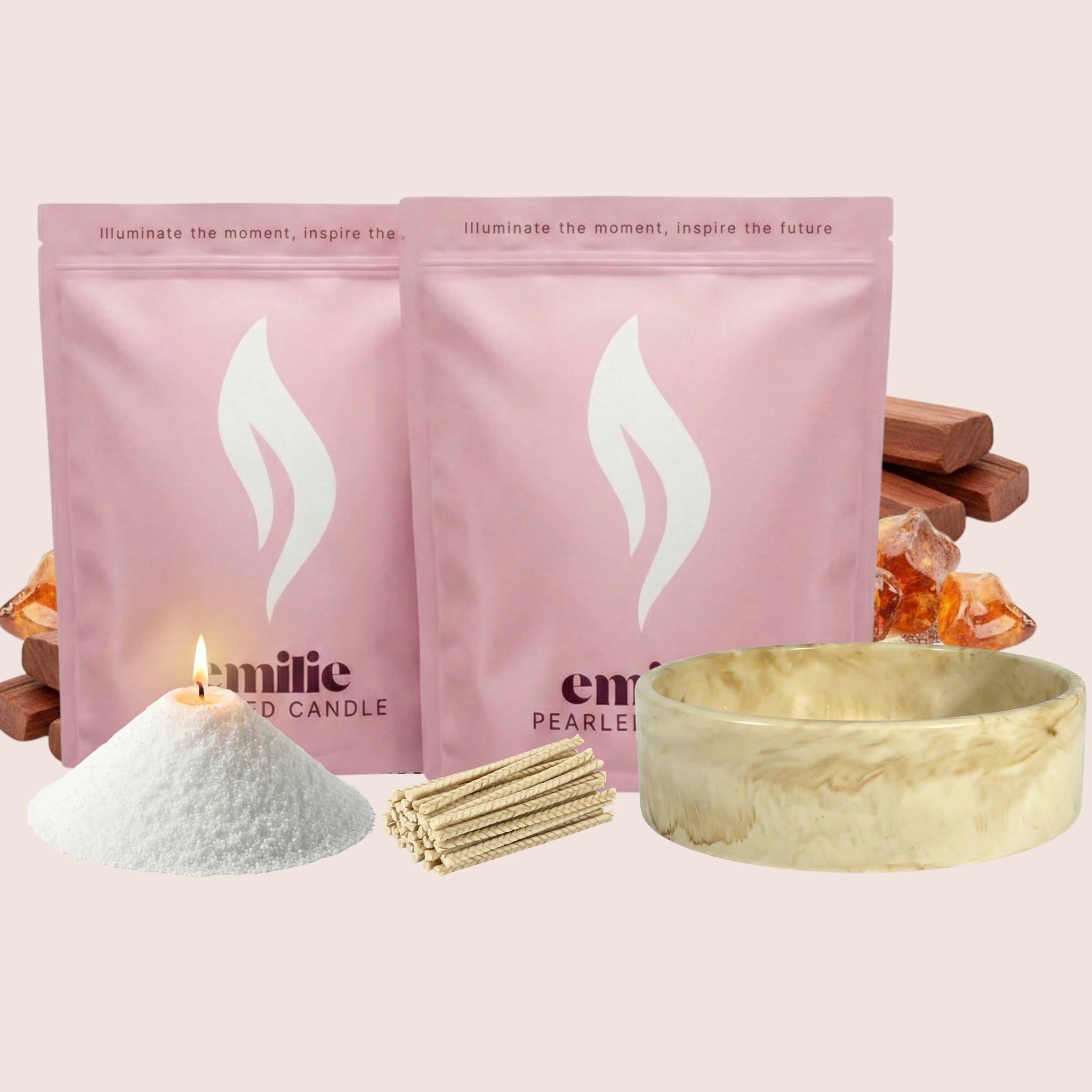 Scented Duo 500g + Emilie Bol Lumière Gift Set