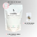 Emilie Pearled Candle – Unscented // 1.5kg