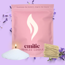 Lavender Scented Pearled Candle