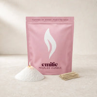 Emilie Pearled Candle Refill - Unscented 1kg