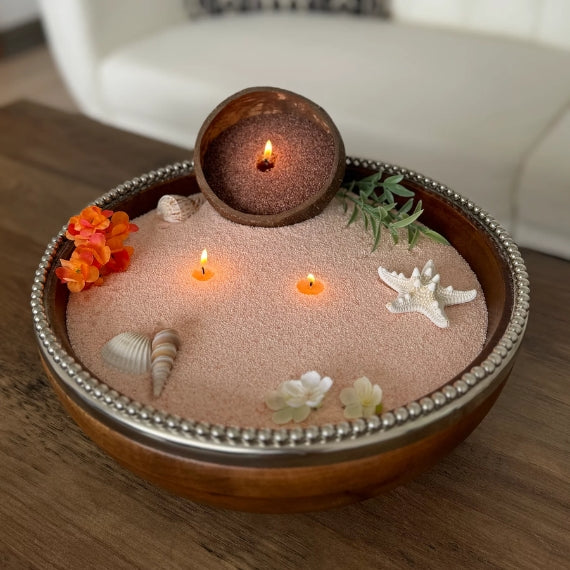 Emilie Pearled Candle – Unscented