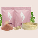 Bergamot 1kg + 1kg of Your Choice Pearled Candles + Emilie Bol Lumière - Emilie Candle