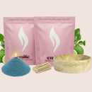 Bergamot 1kg + 1kg of Your Choice Pearled Candles + Emilie Bol Lumière - Emilie Candle