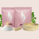 Bergamot 1kg + 1kg of Your Choice Pearled Candles + Emilie Bol Lumière - Emilie Candle