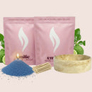 Bergamot 1kg + 1kg of Your Choice Pearled Candles + Emilie Bol Lumière - Emilie Candle