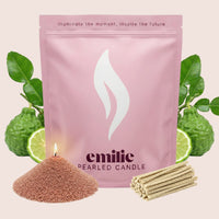 Bergamot Scented Pearled Candle - Emilie Candle
