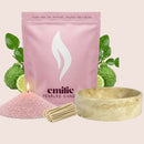 Bergamot – Set & Save Pearled Candle + Emilie Bol Lumière - Emilie Candle