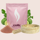 Bergamot – Set & Save Pearled Candle + Emilie Bol Lumière - Emilie Candle