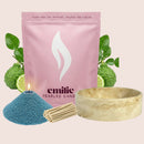 Bergamot – Set & Save Pearled Candle + Emilie Bol Lumière - Emilie Candle