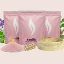 Calm 1kg + 2x 1kg of Your Choice Pearled Candles + Emilie Bol Lumière - Emilie Candle