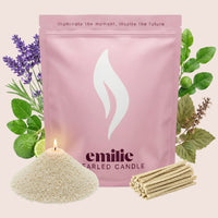 Calm Scented Pearled Candle - Emilie Candle