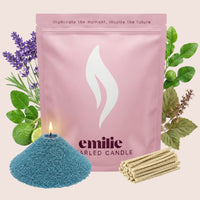 Calm Scented Pearled Candle - Emilie Candle