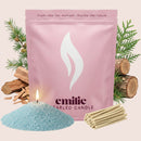 Cedarwood Scented Pearled Candle - Emilie Candle