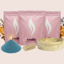 Cosy Night In 1kg + 2x 1kg of Your Choice Pearled Candles + Emilie Bol Lumière - Emilie Candle