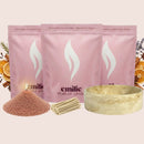 Cosy Night In 1kg + 2x 1kg of Your Choice Pearled Candles + Emilie Bol Lumière - Emilie Candle