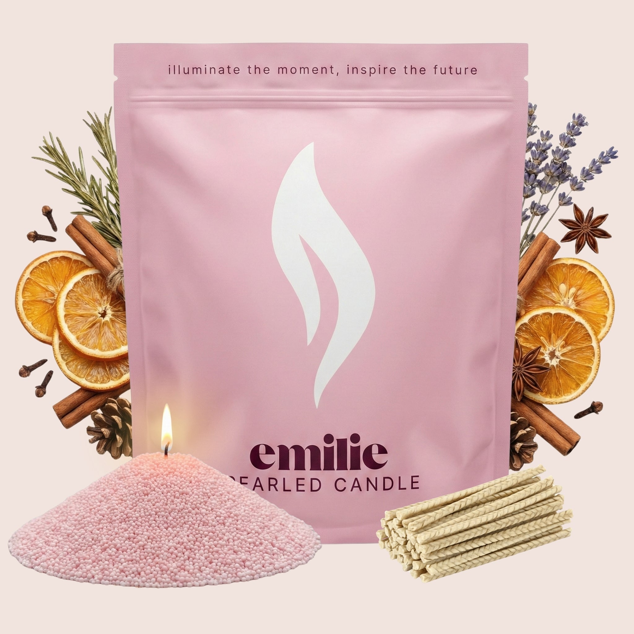 Cosy Night In Scented Pearled Candle - Emilie Candle