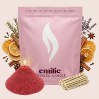 Cosy Night In Scented Pearled Candle - Emilie Candle