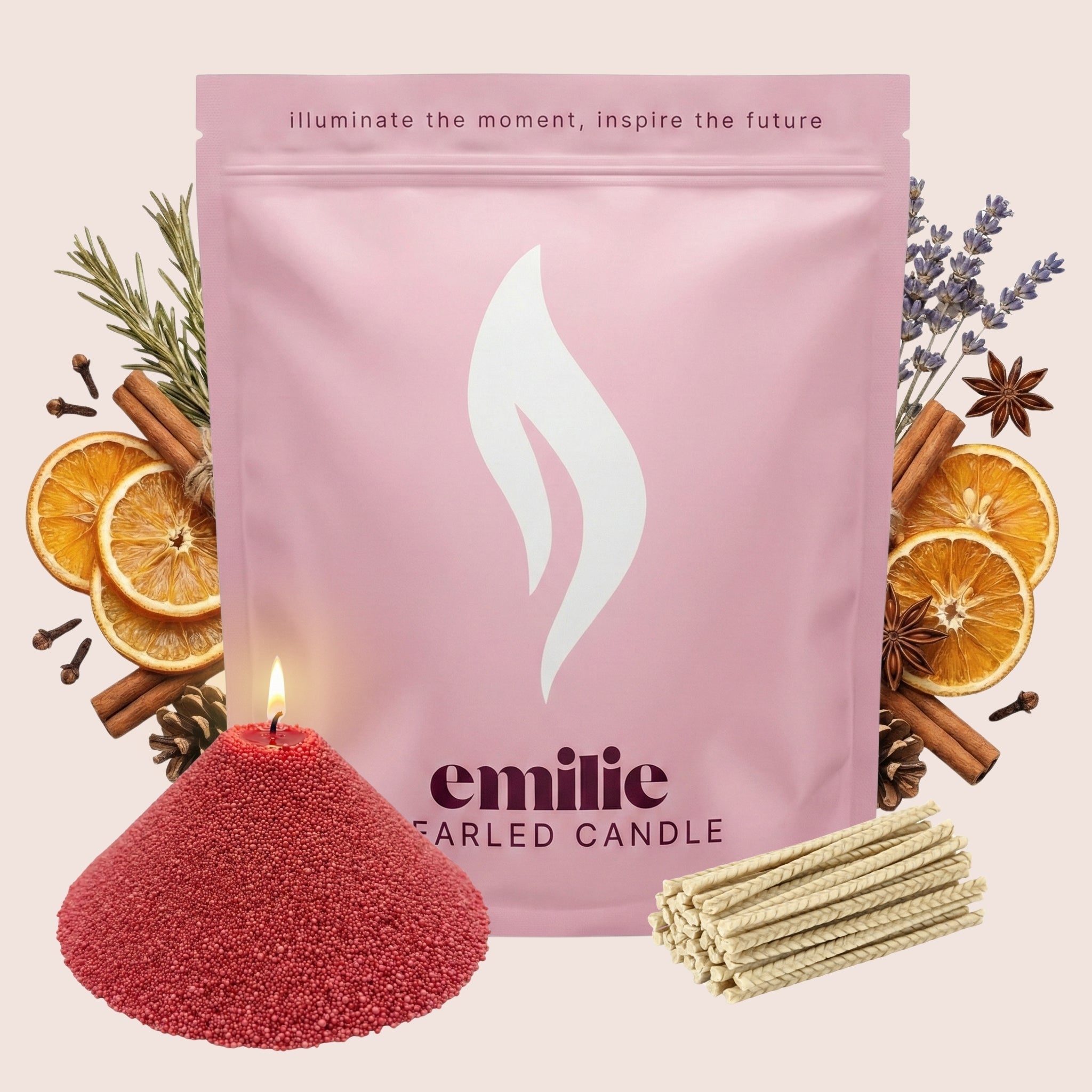 Cosy Night In Scented Pearled Candle - Emilie Candle