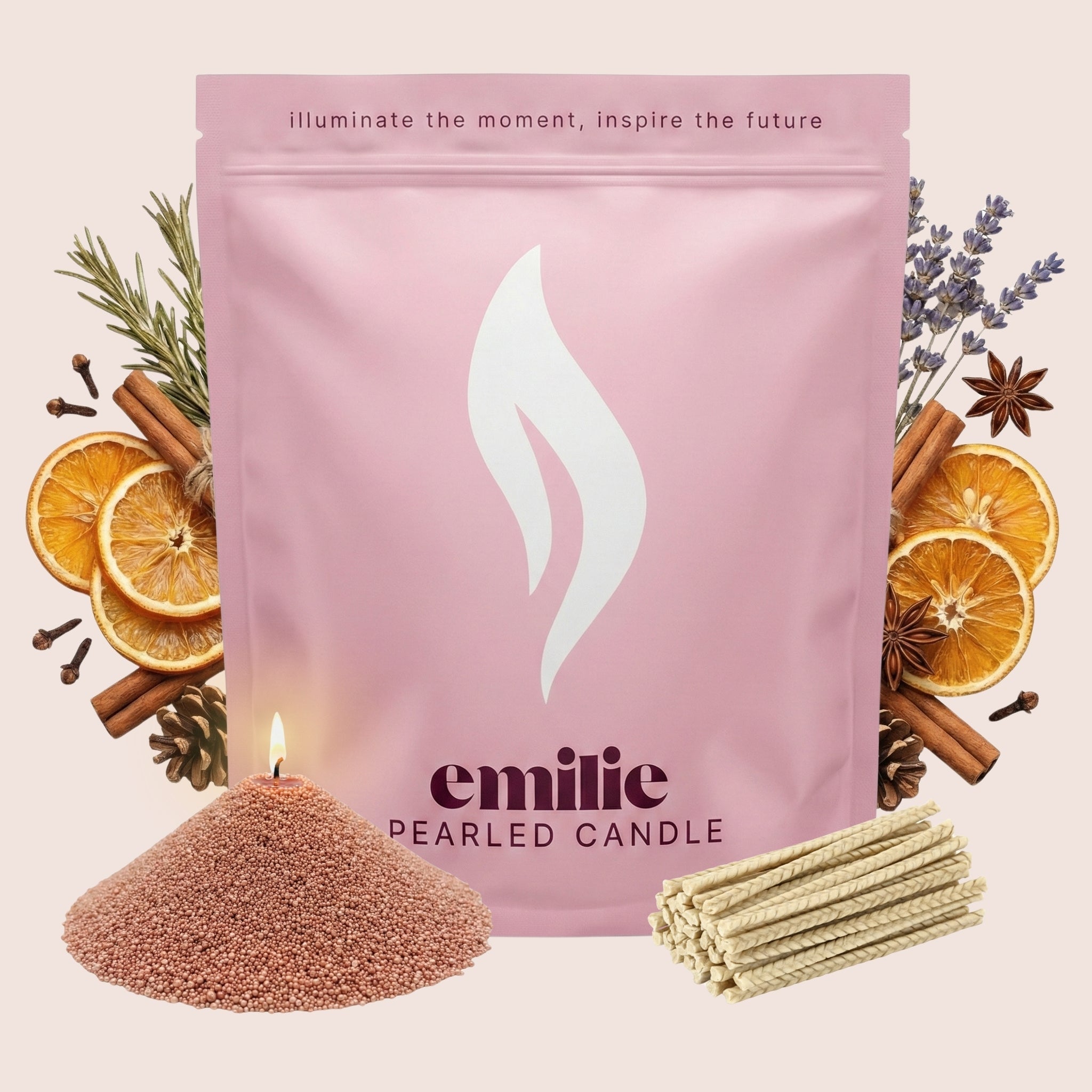 Cosy Night In Scented Pearled Candle - Emilie Candle