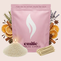 Cosy Night In Scented Pearled Candle - Emilie Candle