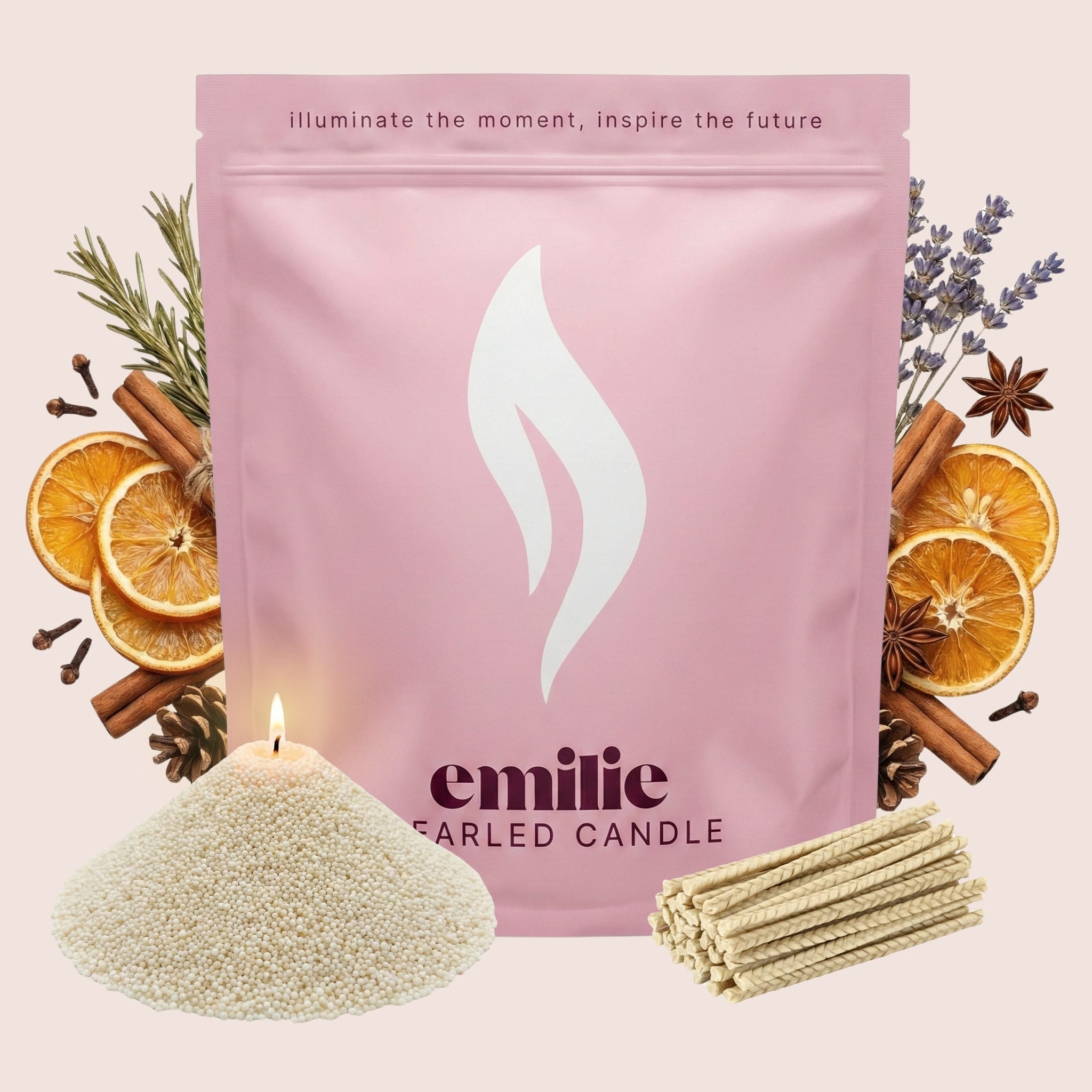 Cosy Night In Scented Pearled Candle - Emilie Candle